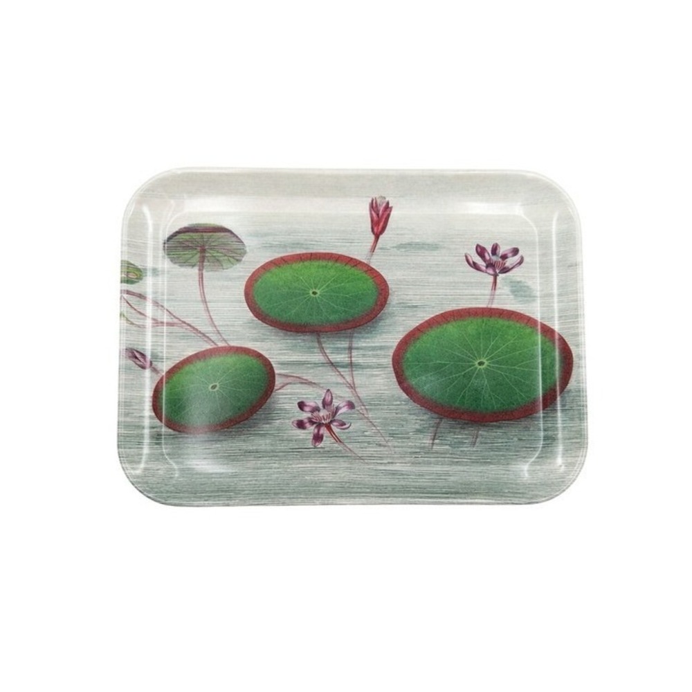 John Derian x Target Dishwasher Safe Lilypad Botanical Glossy Melamine Tray NEW